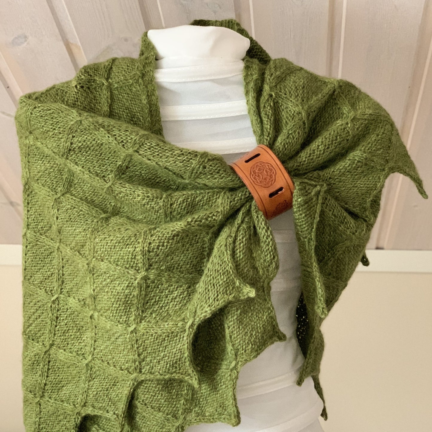 Shawl Cuff - Leather - Cross