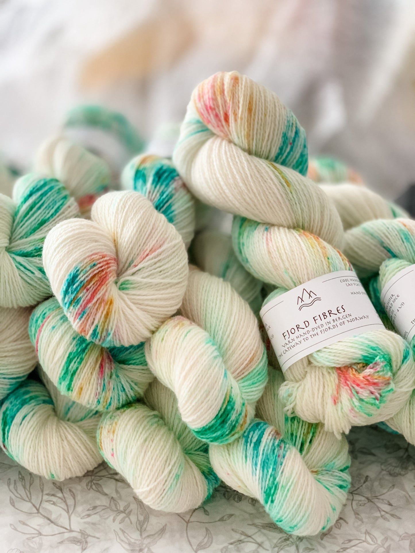 Cupcake Spinkles - Trollfjord sock - Hand Dyed Yarn - Variegated Yarn