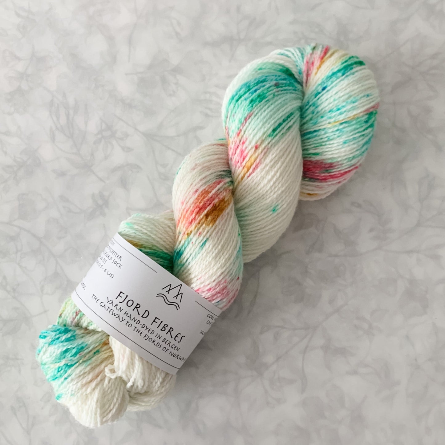 Cupcake Spinkles - Trollfjord sock - Hand Dyed Yarn - Variegated Yarn