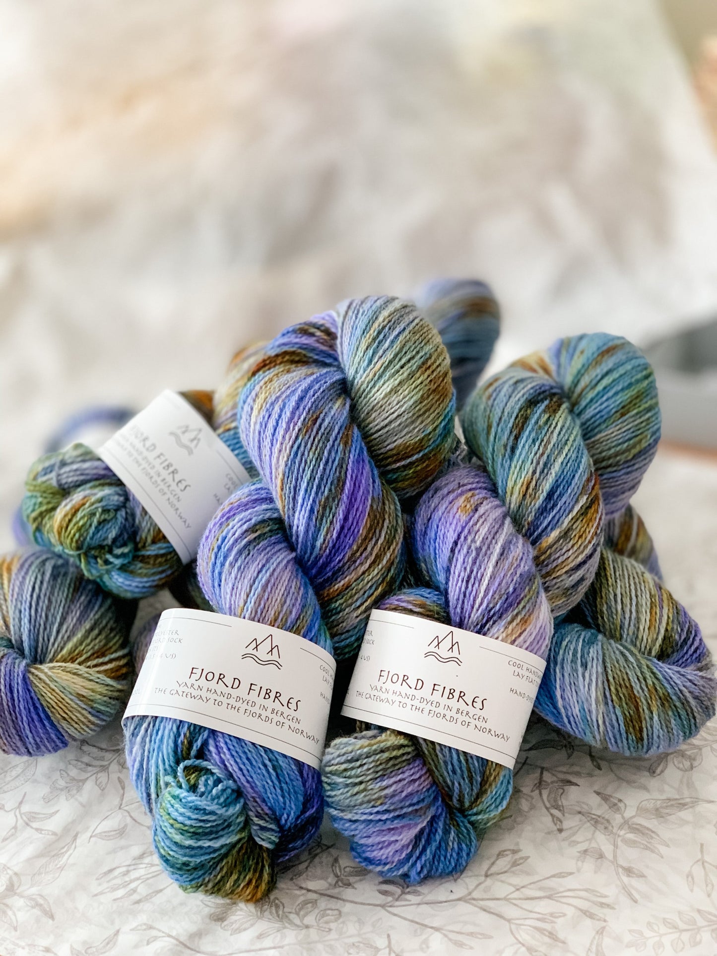 Iris Meadow - Trollfjord sock - Hand Dyed Yarn - Variegated Yarn