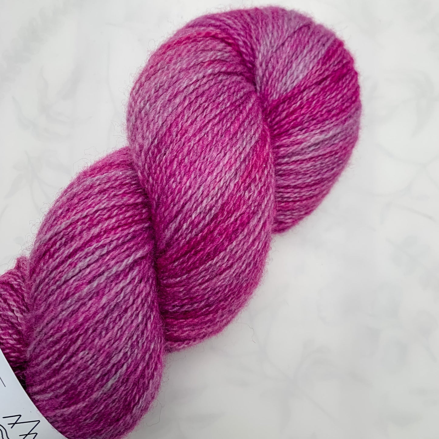Raspberry Beret - Trollfjord sock - Hand Dyed Yarn - Variegated Yarn