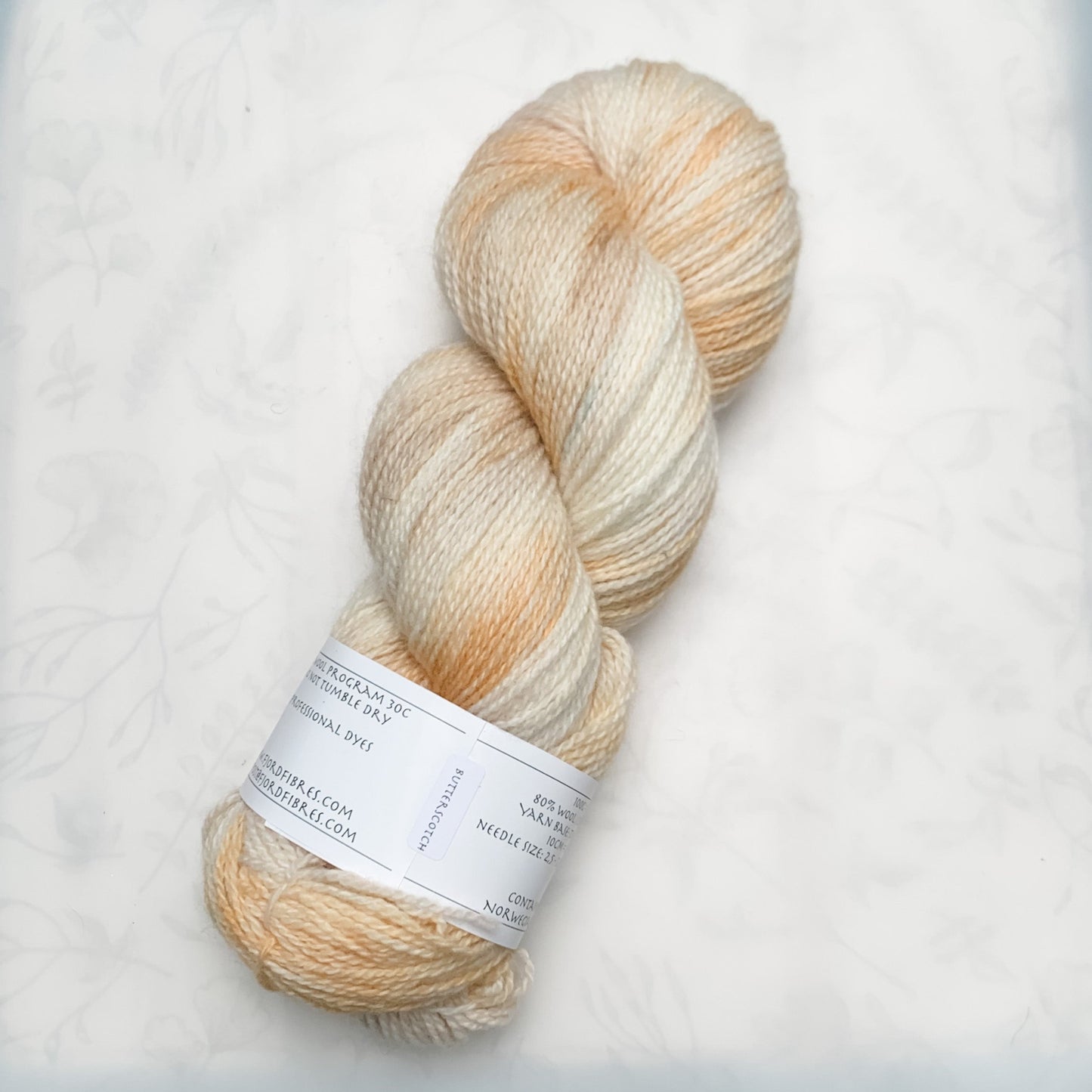 Butterscotch - Trollfjord sock - Hand Dyed Yarn - Variegated Yarn