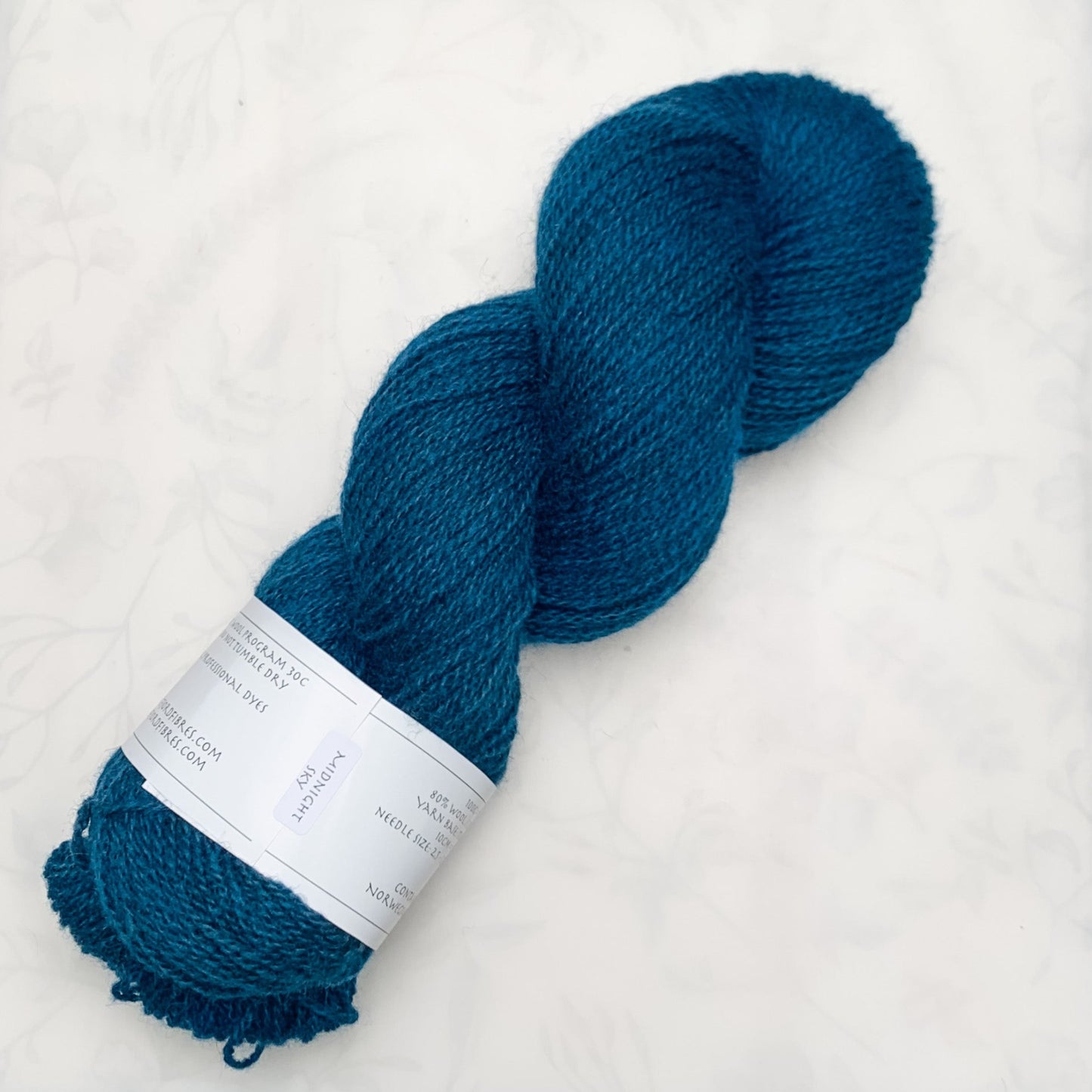 Midnight Sky- Trollfjord sock - Hand Dyed Yarn - Tonal Yarn