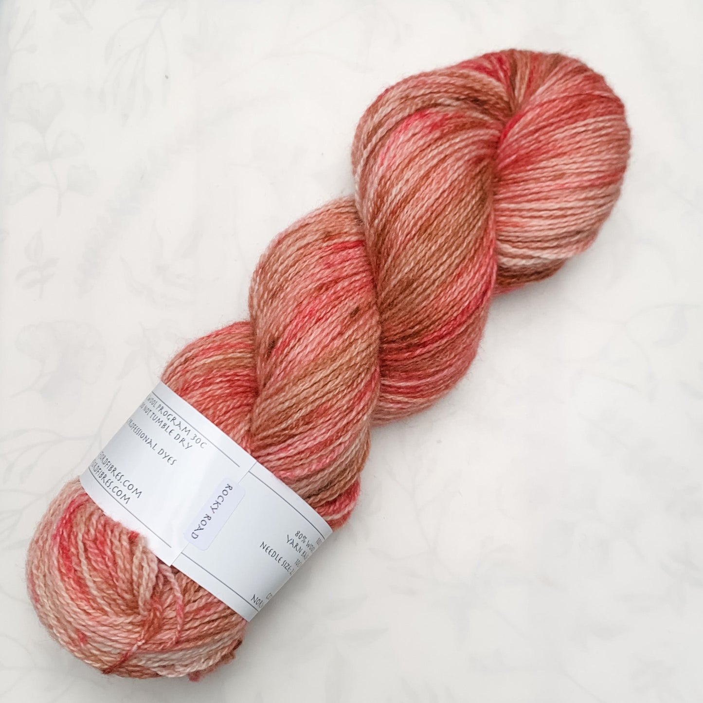 Rocky Road- Trollfjord sock - Hand Dyed Yarn - Variegated Yarn