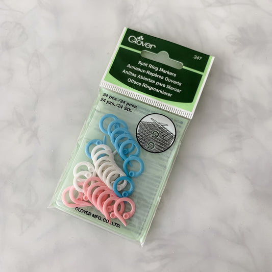Split Ring Stitch Markers - Clover