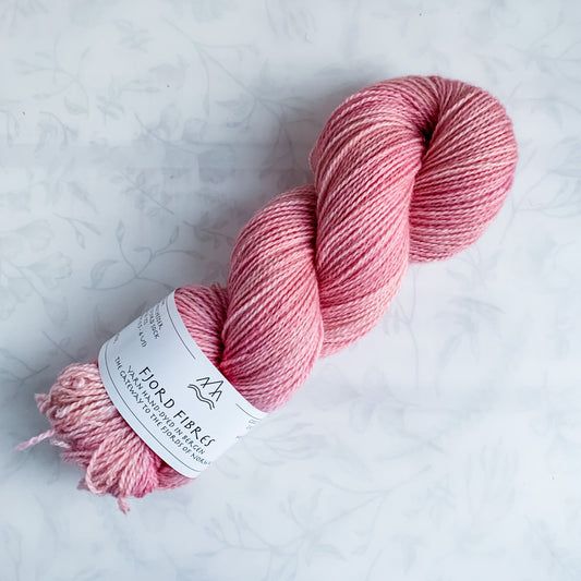 Tea Rose - Trollfjord sock - Hand Dyed Yarn - Tonal Yarn