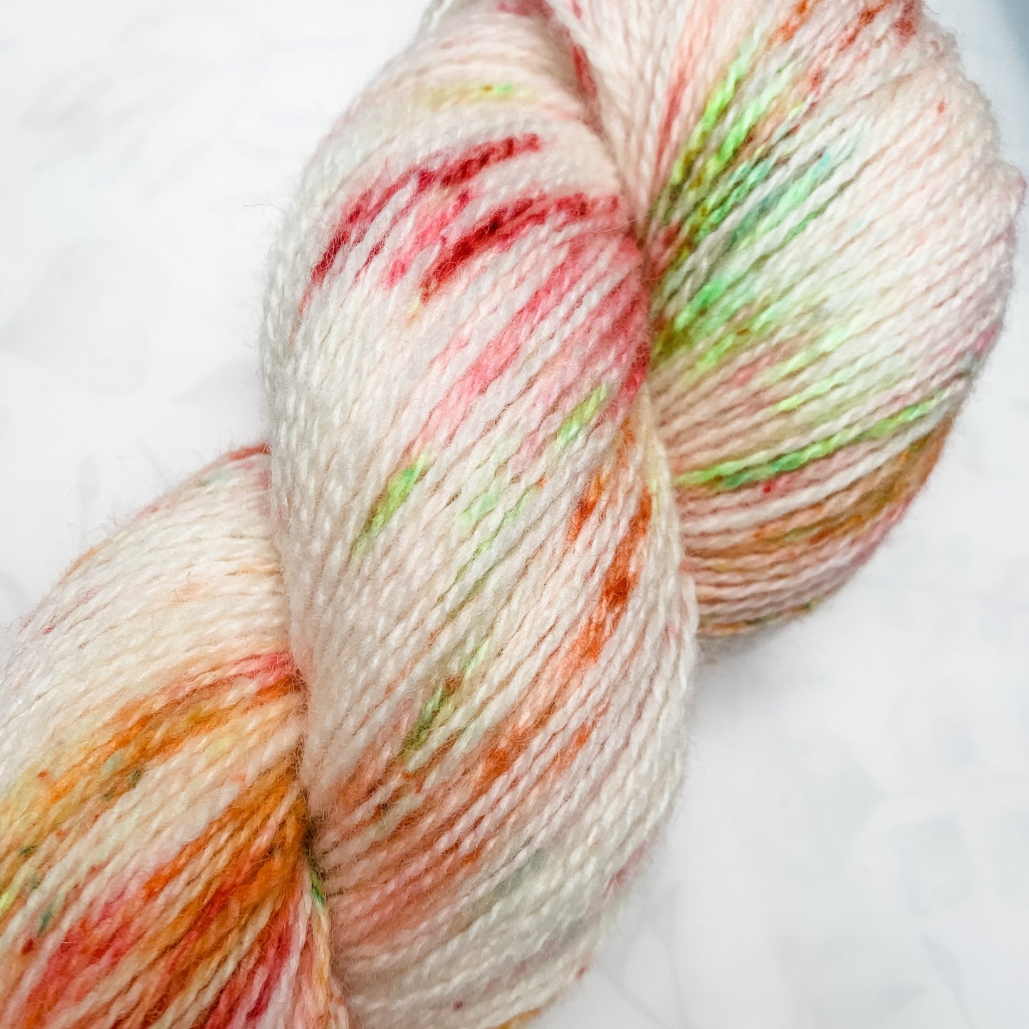 Mango Salsa - Trollfjord sock - Variegated Yarn - Hand dyed yarn