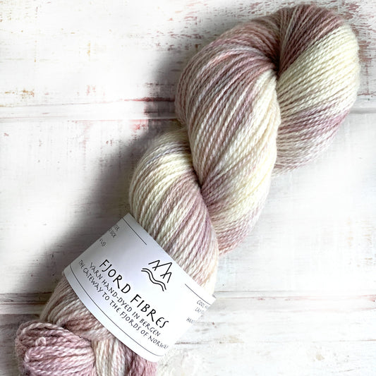 Rosewater - Trollfjord sock - Hand Dyed Yarn - Tonal Yarn