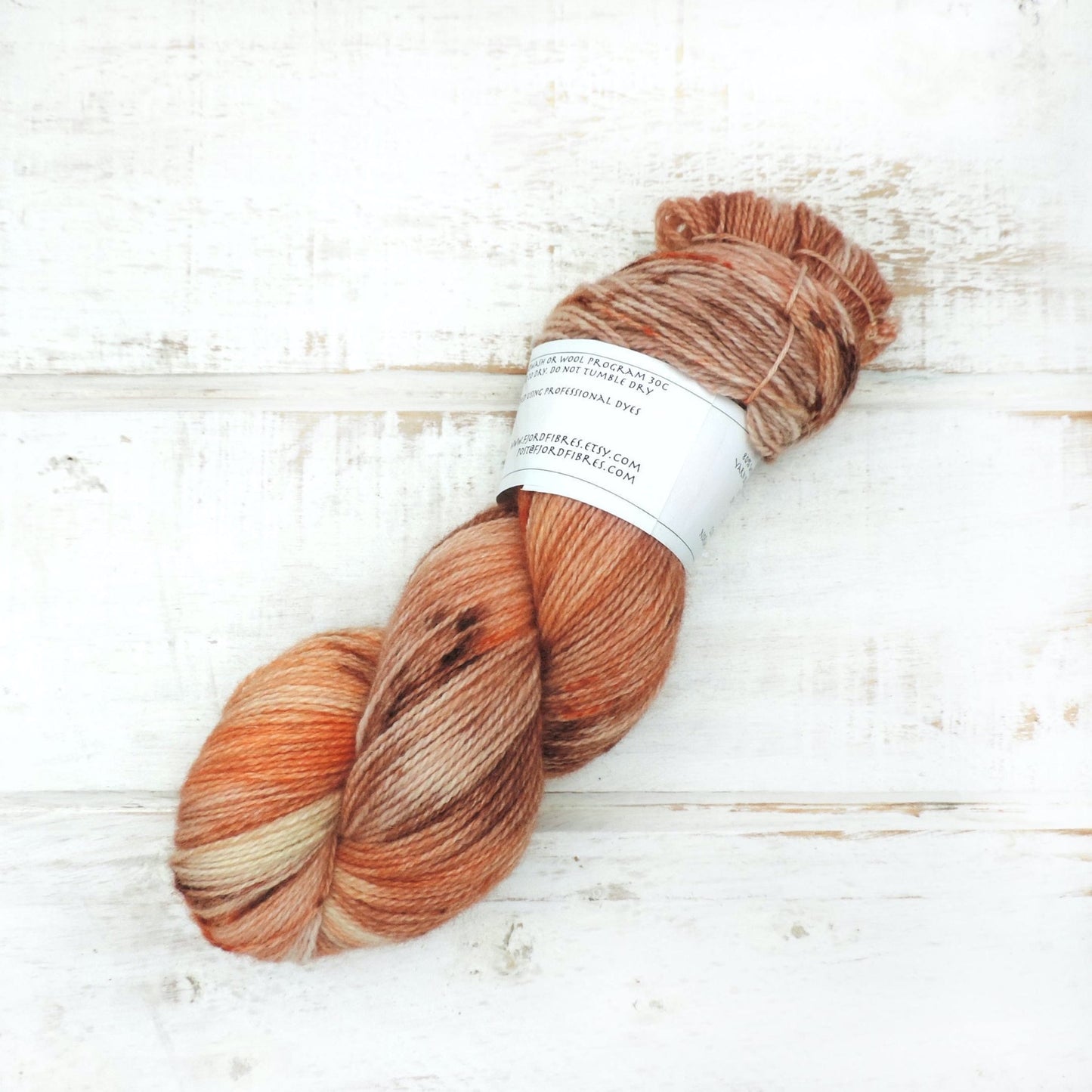 Spiced Pumpkin - Trollfjord sock  - Variegated yarn - Hand Dyed Yarn