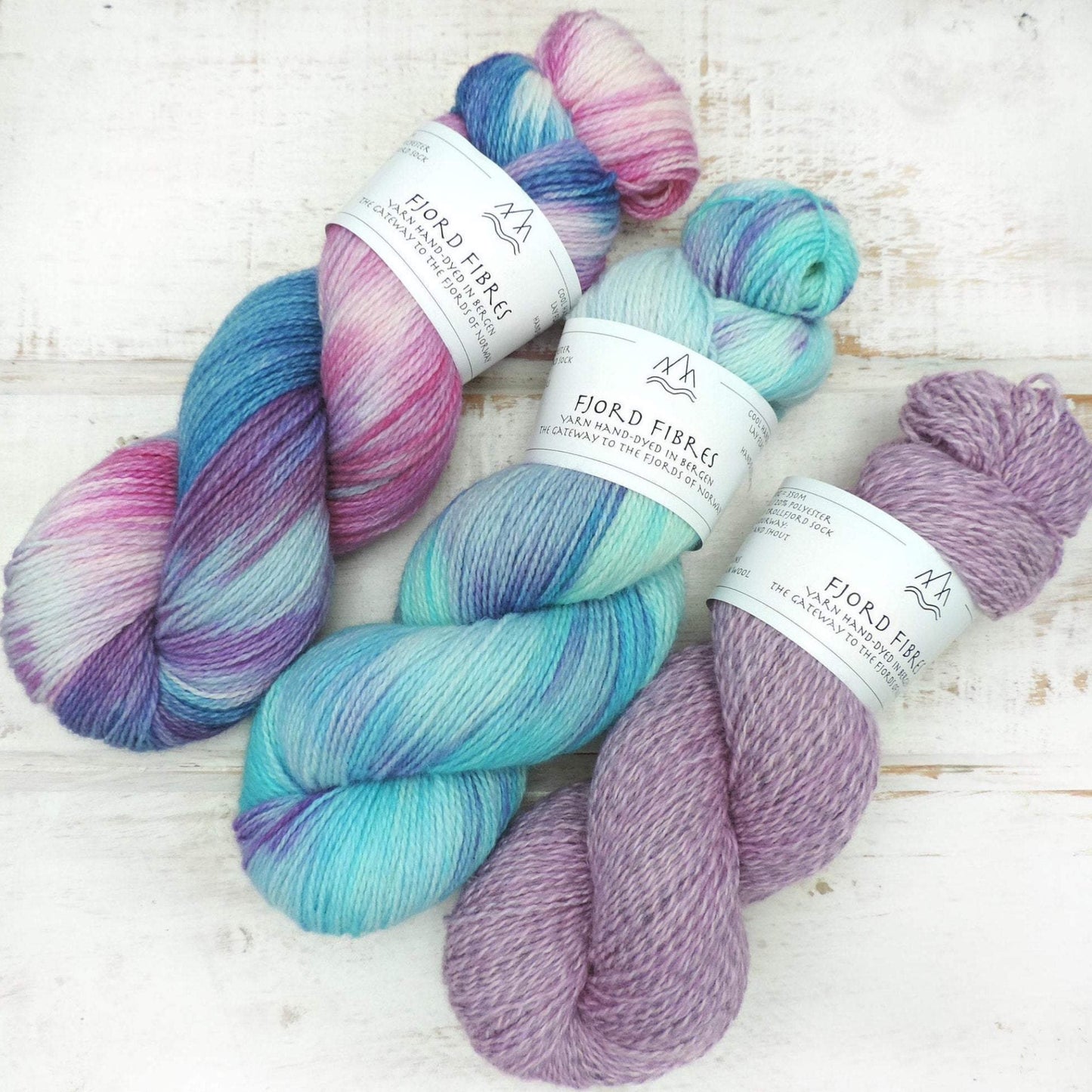 Twist and Shout - Trollfjord Sock - Hand Dyed Yarn - Marled yarn