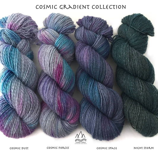 Cosmic Gradient Set - Trollfjord Sock - Variegated Yarn - Hand dyed yarn