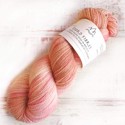 Toasted Marshmallows - Trollfjord sock  - Hand Dyed Yarn - Variegated Yarn