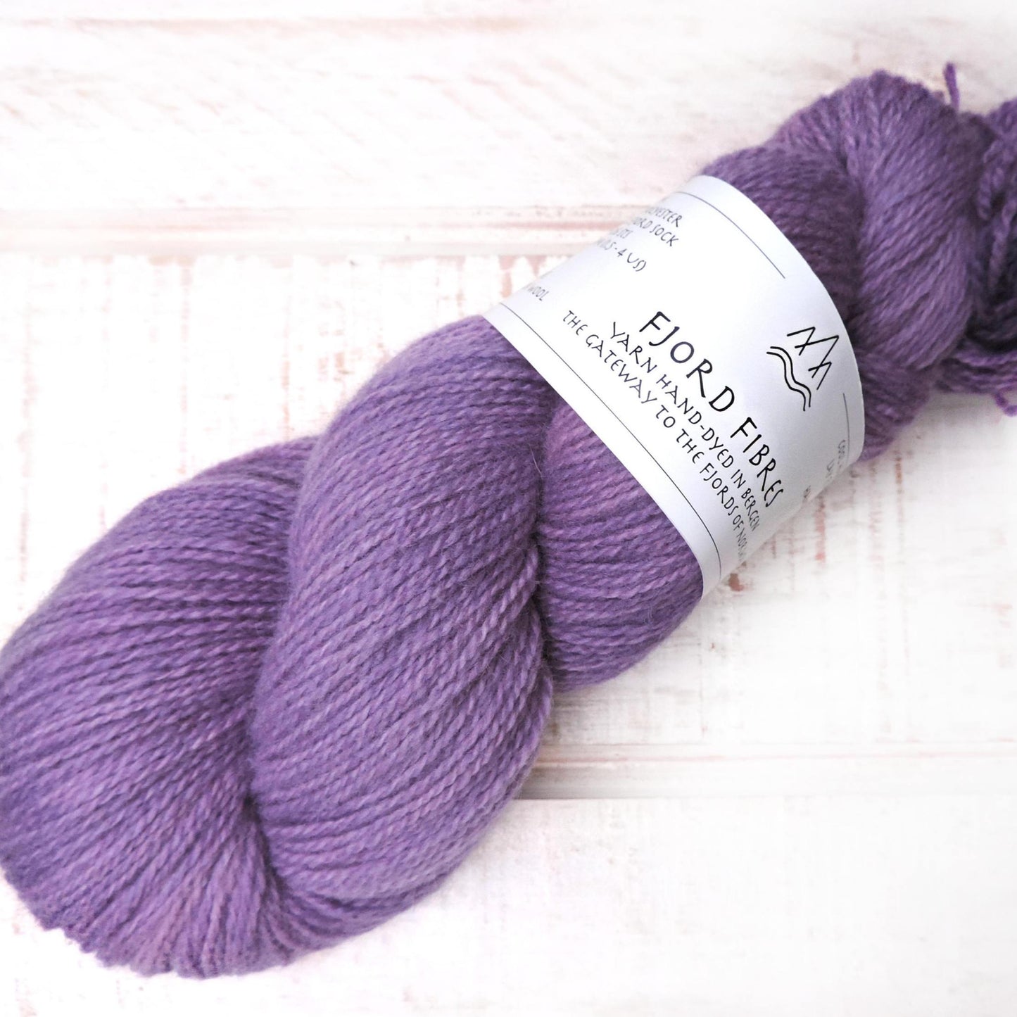 Grape Fizz -Trollfjord Sock -  Hand Dyed Yarn - Tonal Yarn