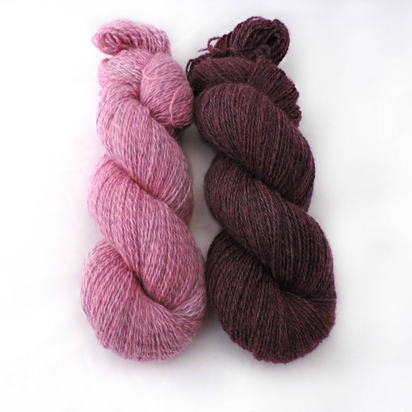 Pretty in Pink -Trollfjord Sock -  Hand Dyed Yarn - Marled yarn