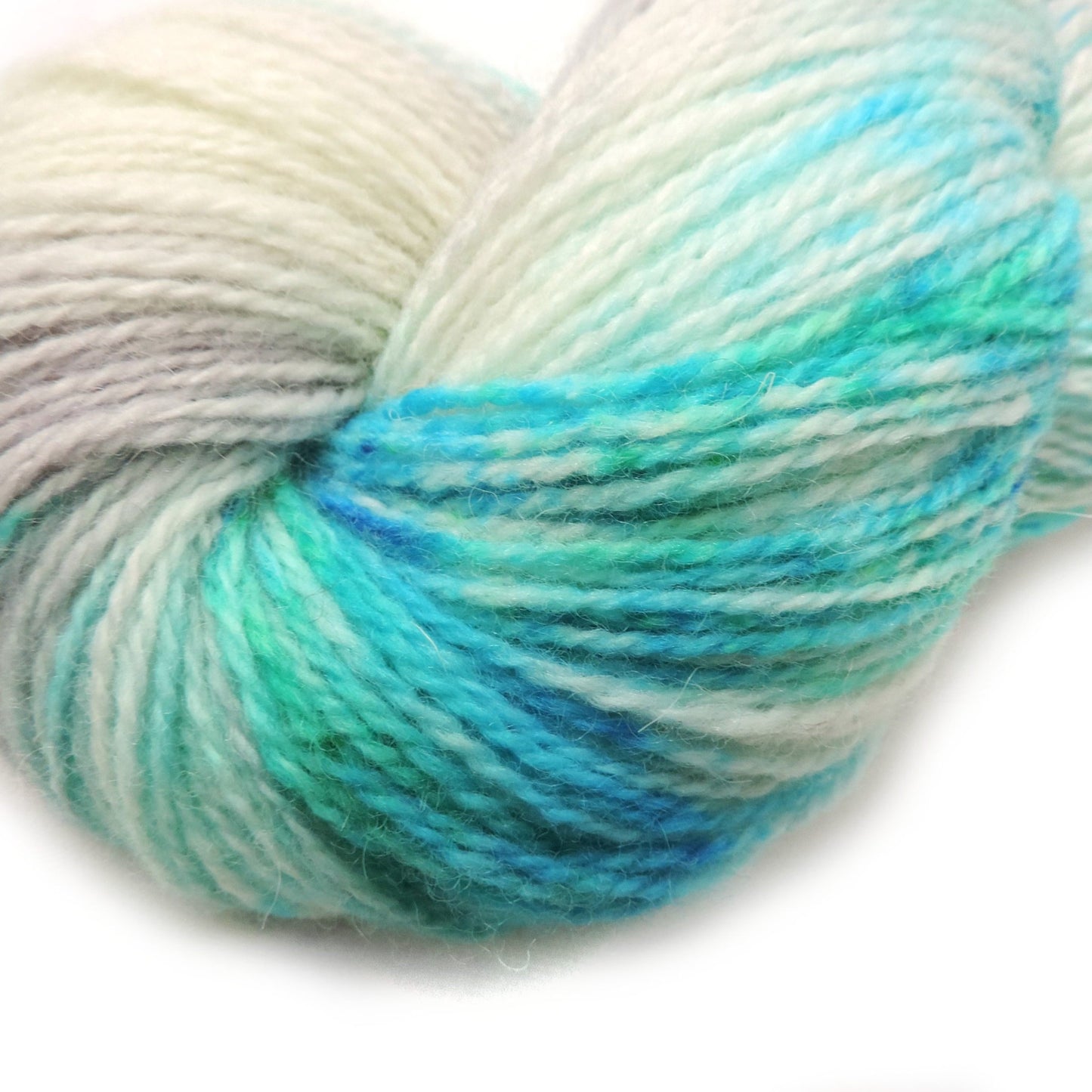 Ice Flow - Trollfjord sock - Hand Dyed Yarn - Speckled Yarn