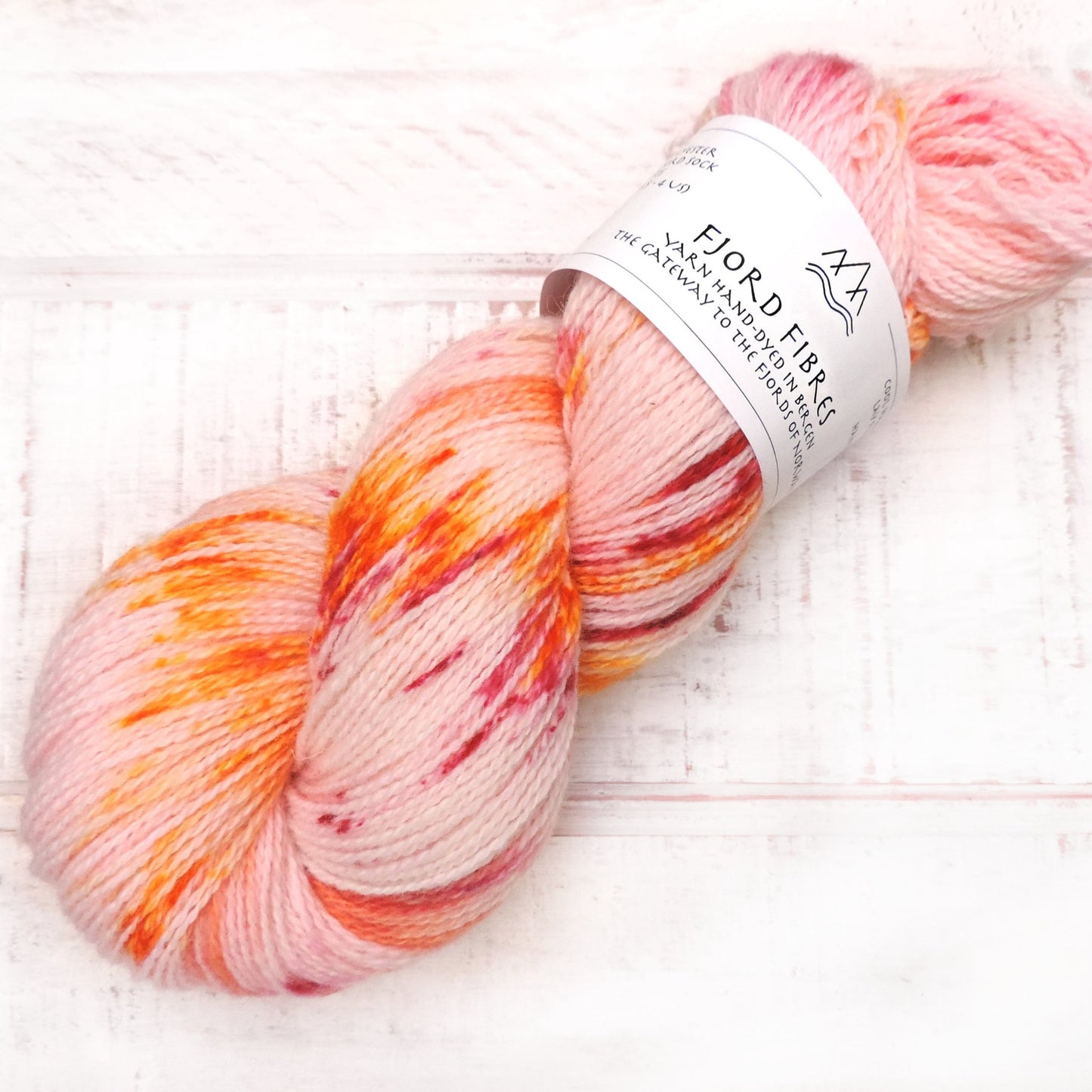 Sherbet Fizz - Trollfjord Sock - Hand Dyed Yarn - Variegated Yarn