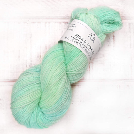Iced mint - Trollfjord Sock - Hand Dyed Yarn - Tonal yarn
