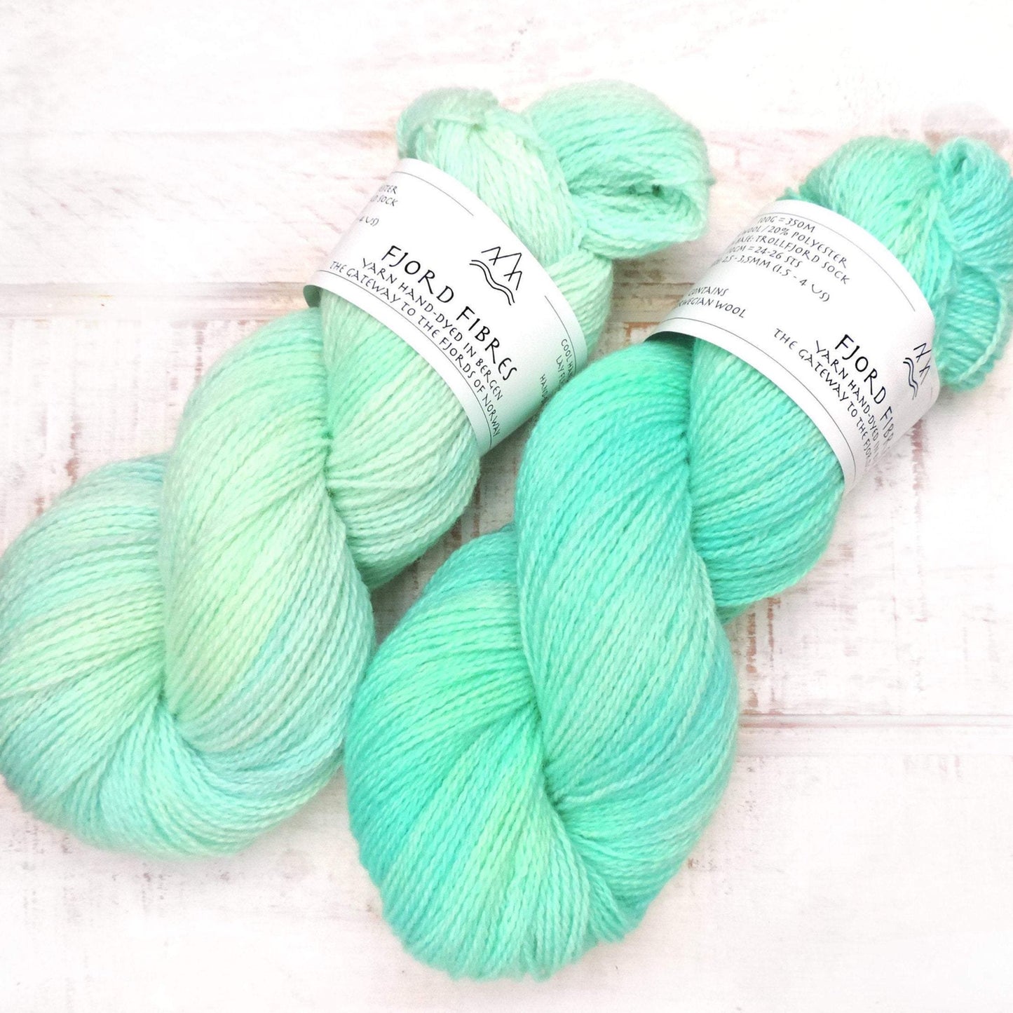 Sea Breeze - Trollfjord Sock - Hand Dyed Yarn - Tonal Yarn