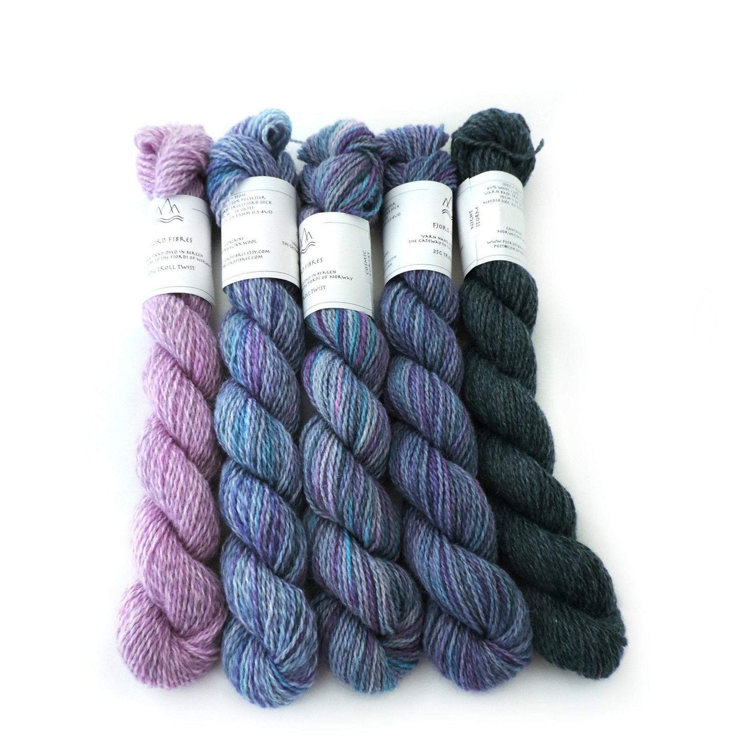 Cosmic Mini Skein Set - Trollfjord Sock - Hand Dyed Sock Yarn - Variegated Yarn
