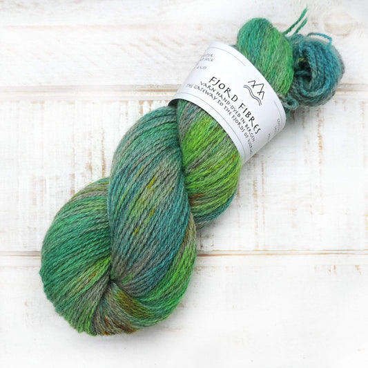 Woodlands in Spring - Trollfjord sock - Hand Dyed Yarn - Variegated Yarn