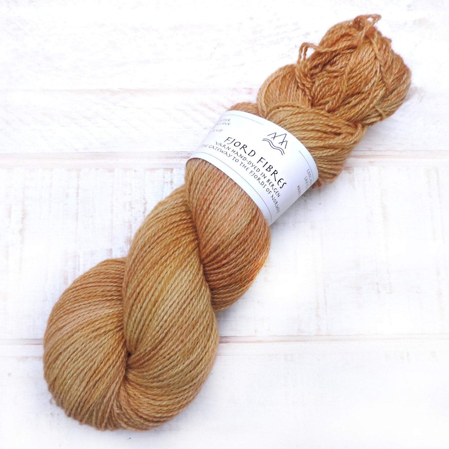 Turmeric - Trollfjord Sock - Hand Dyed Yarn - Tonal Yarn