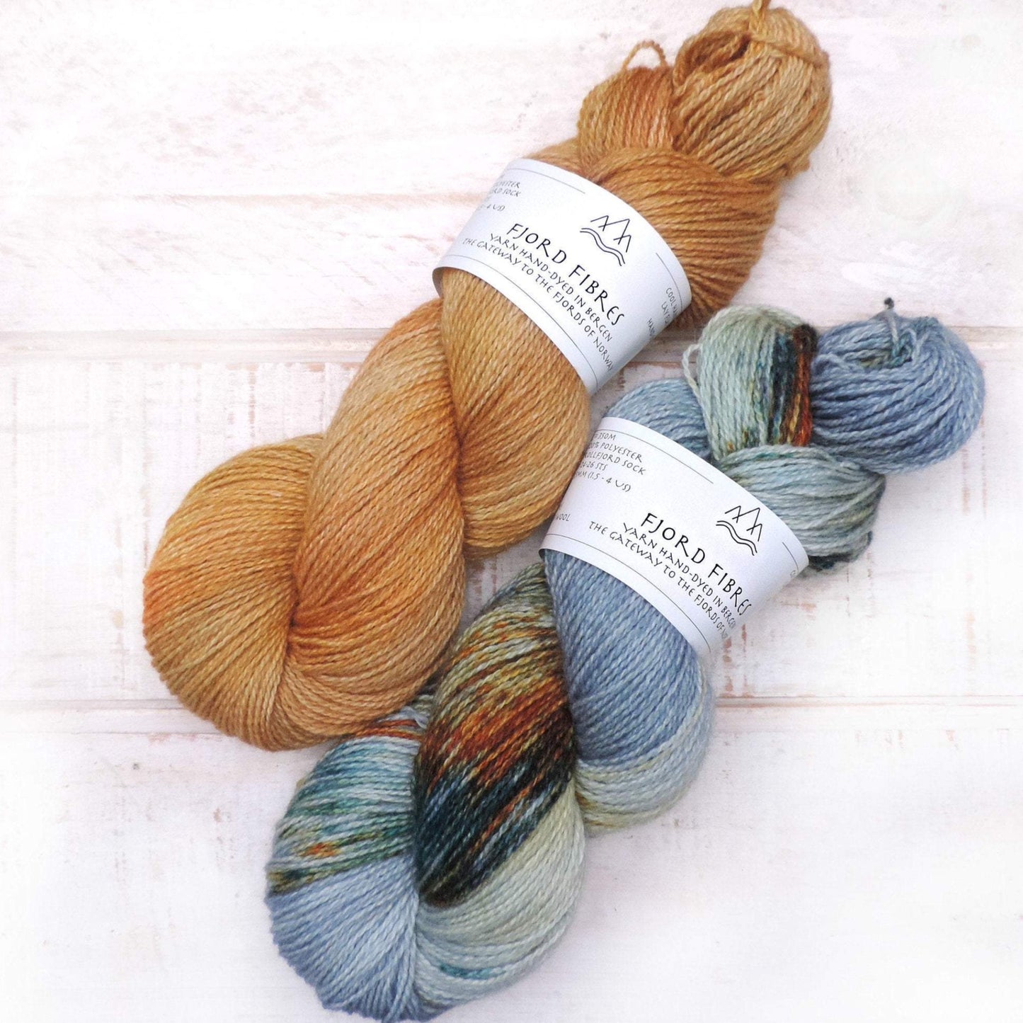 Turmeric - Trollfjord Sock - Hand Dyed Yarn - Tonal Yarn