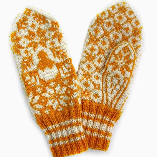 Little Chicken Mittens Pattern Only -  Digital Pattern in English/Norwegian - Norwegian mittens - Norwegian design