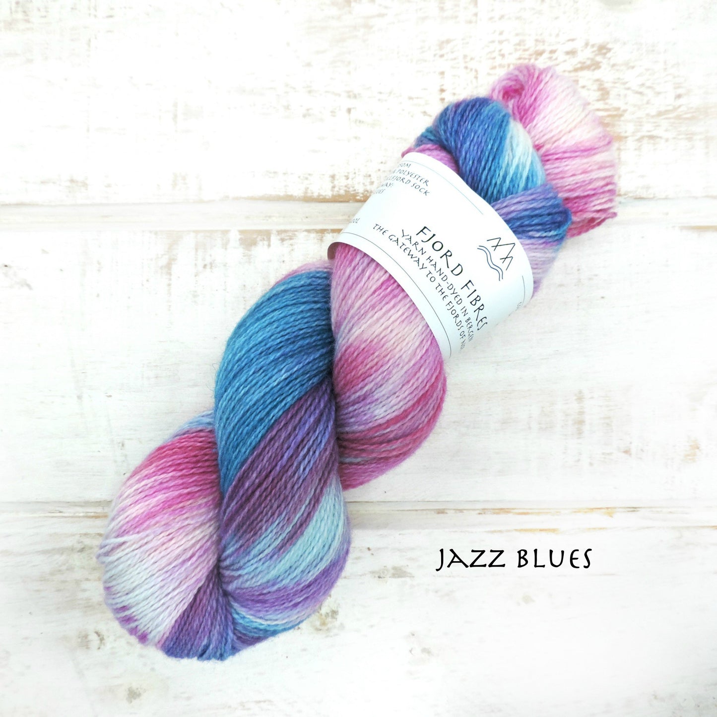All that Jazz Socks Kit - Jazz Blues/Coal Dust - Yarn and Printed Pattern in English/Norwegian