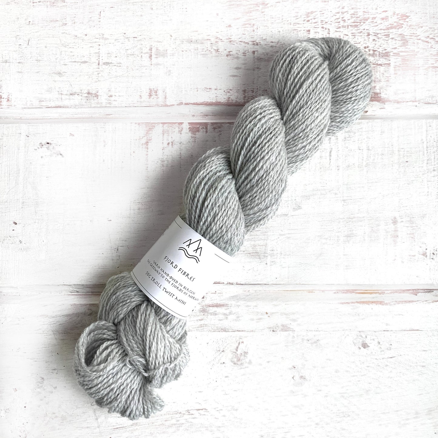 Light Grey - Trollfjord Sock - Undyed Yarn